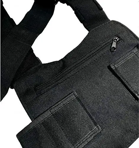 Universal Hands Free Chest Front Pack Pouch Holster Vest Rig Radio Chest Harness for Two Way Radio Walkie Talkie