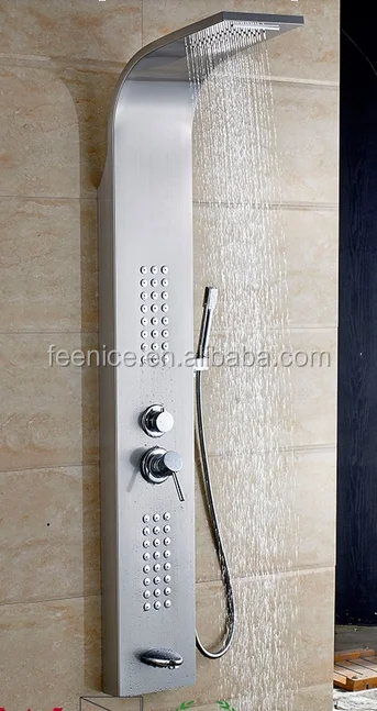 304 stainless steel 5 function rainfall shower panel