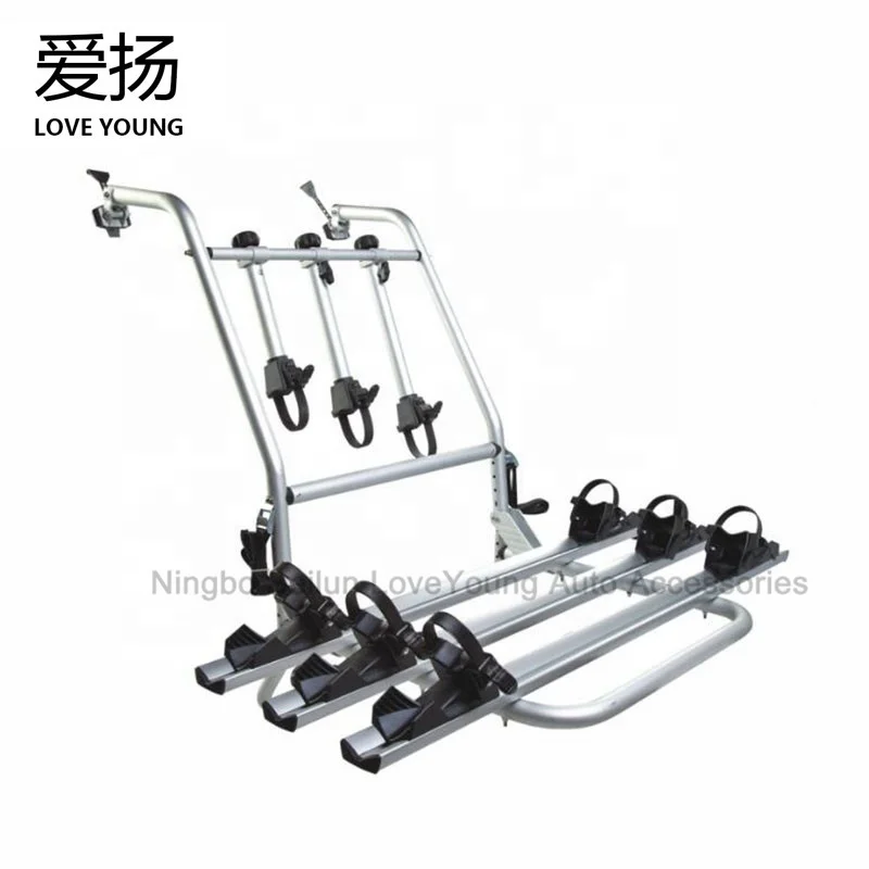 Quality Aluminum Hitch Mount Bike Carrier Load 3 Bikes Car Rear Bicycle Rack for car