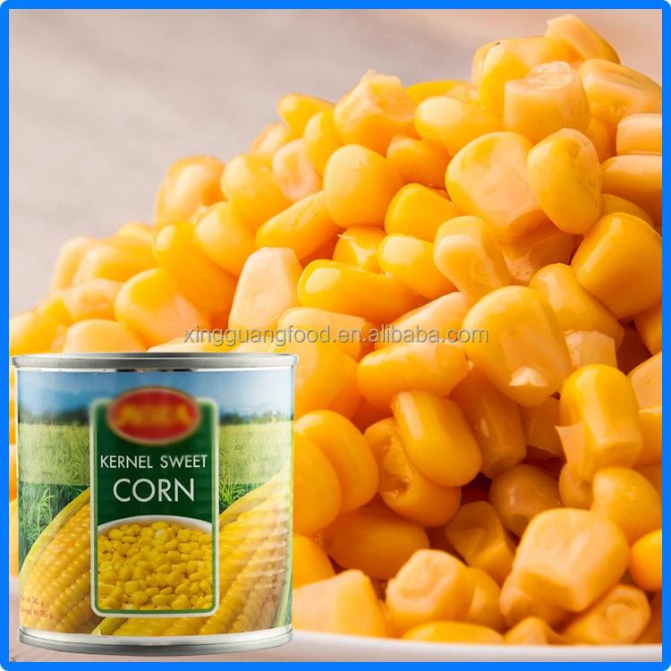 chinese canned sweet corn kernel with balanced nutrition