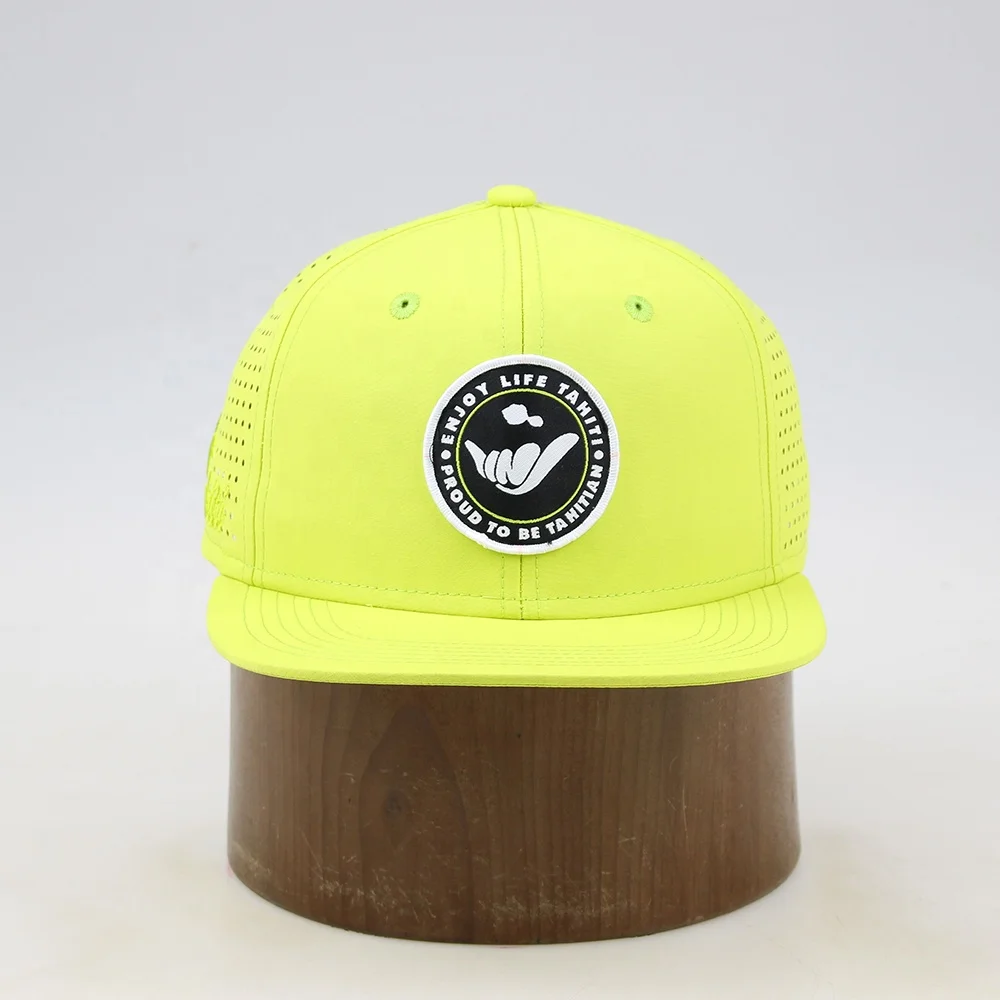 Fashion New Design Flat Brim Laser Boring Holes Custom Snapback Caps Hats