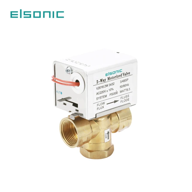 Электронный термостатический 3-ходовой клапан DN20 220v цифровой воды вентиляторный доводчик с водяным охлаждением латунь Электрический моторизованный