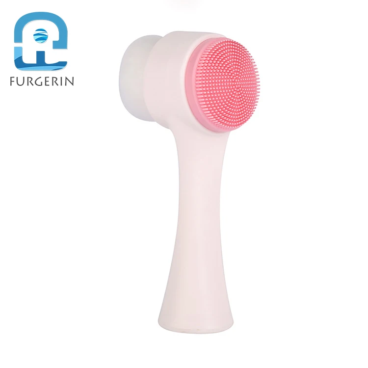 Soft fiber physical deep manual facial face cleaning brush for beautiful lady
