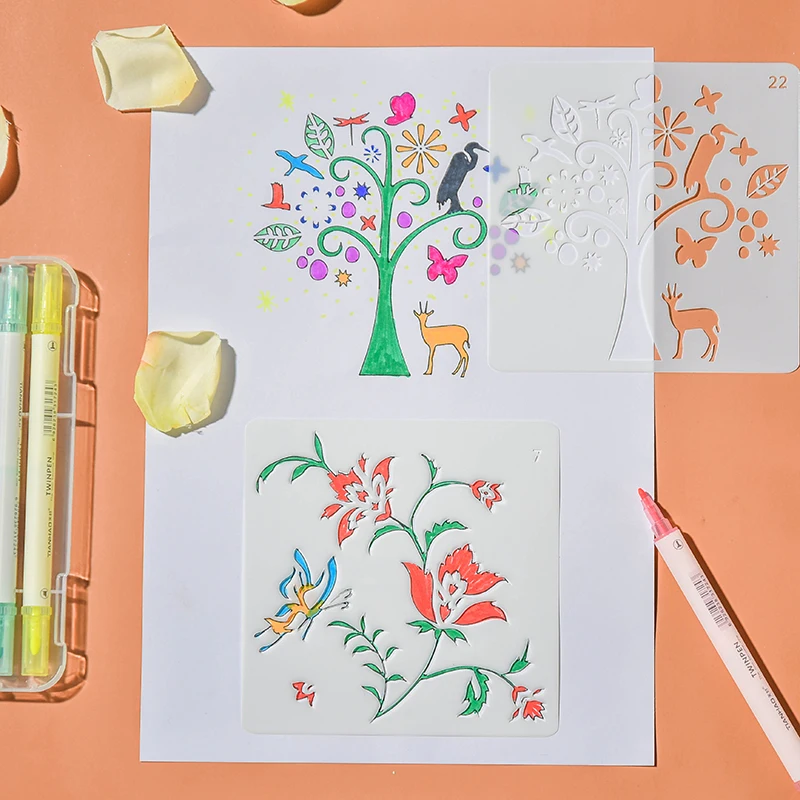 Трафареты для рисования AAGU, готовые к отправке, оптовая продажа