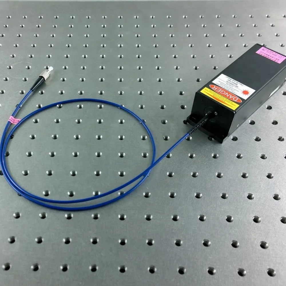 650nm 10mW 20mW single mode fiber coupled fiber output red diode laser module, made in Shanghai, China