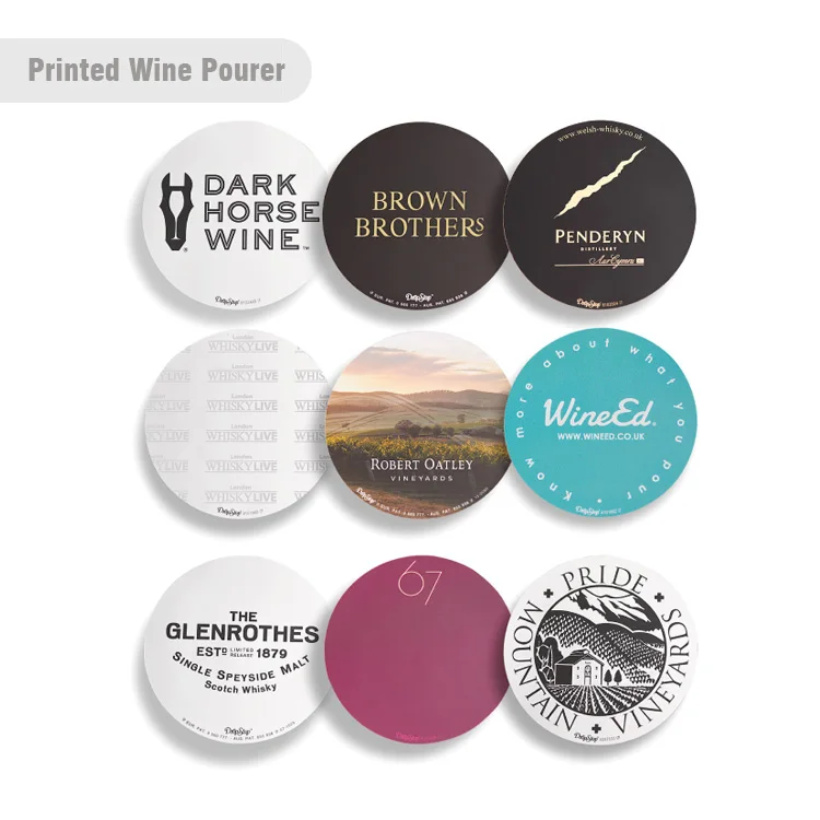 
Promotion Food Grade Cheap NO Dripping Wine Drop Stopping Pour Spouts Wine Drop Disc Set Stop Dripping Foil Wine Pourer 