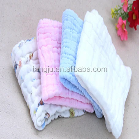 soft 6 layers cotton gauze fabric baby diaper cotton gauze baby towel