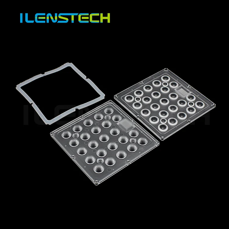 48 leds optics lens array street light led lens plastic 90 degree for flood light