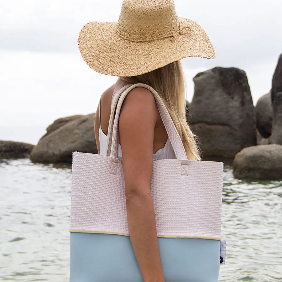 Designer Tote Bag Custom Logo Beach Travel Tote Bag High Quality Neoprene Tote Bag Luxury Handbag