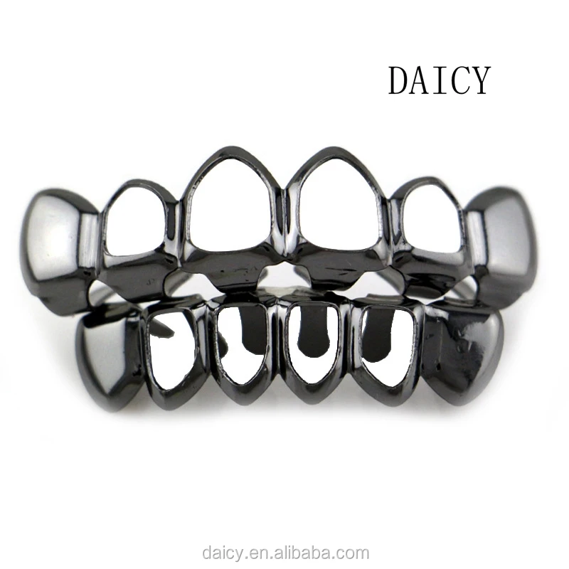 DAICY jewelry factory hot hip hop gold mens bling bling latest hollow teeth grillz