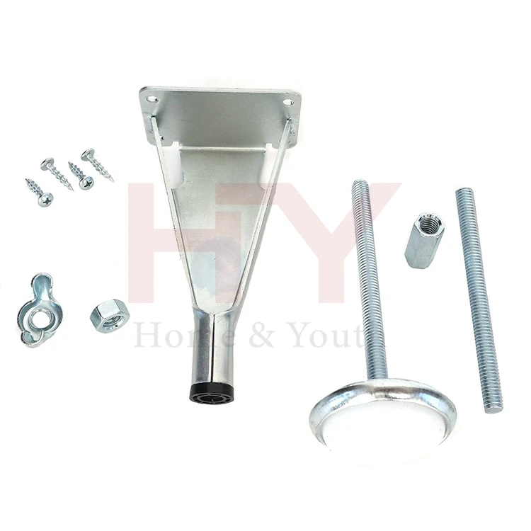 Unibody Adjustable Height Bed Frame Slat Center Support Leg