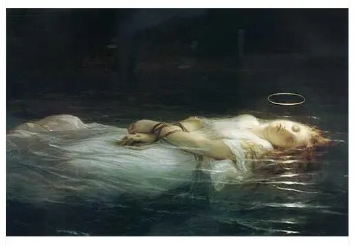 The Young Martyr Paul Delaroche oil painting repro hand