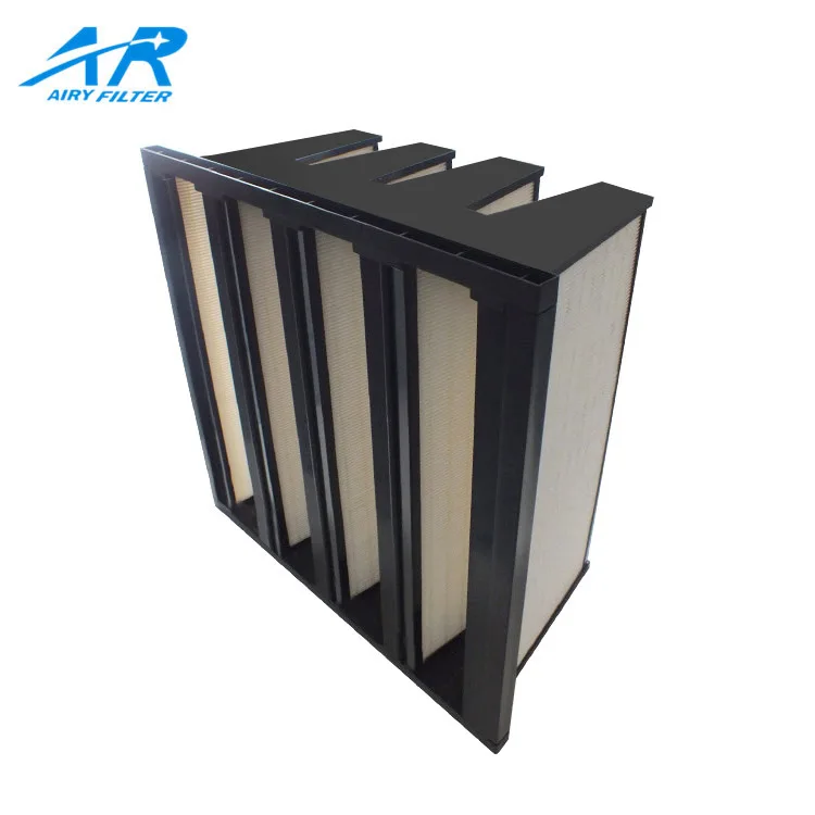 Wholesale price 03 micron v bank  box hepa filter
