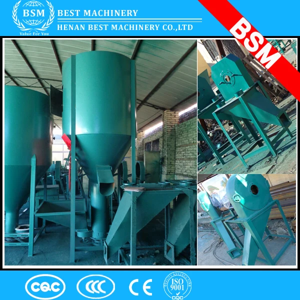 Pig/ sheep/ chicken/ cow/poultry feed mill plant/ Poultry Feed grinder and Mixer/ Feed crushing Machine