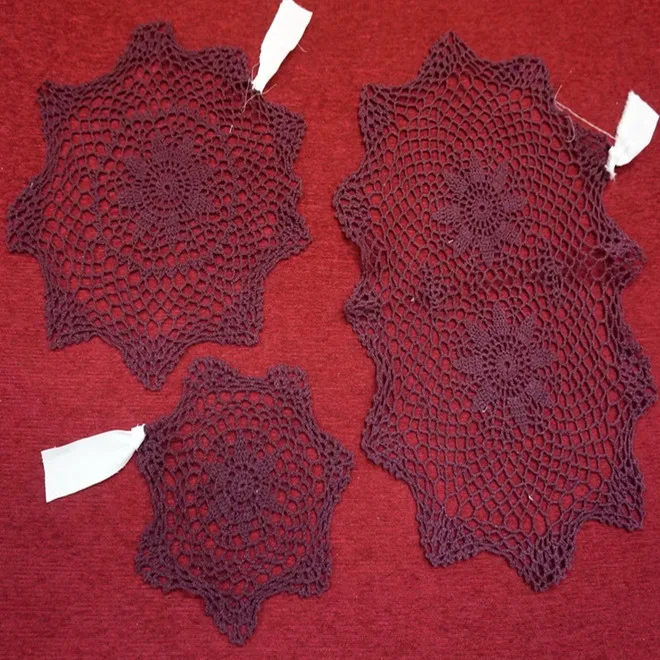 Crochet cotton doily
