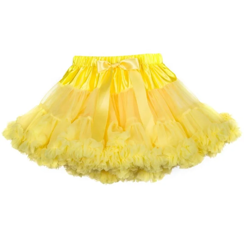 Kids Girls Chiffon Fluffy Charming Tulle Christmas Mini Tutu Skirts