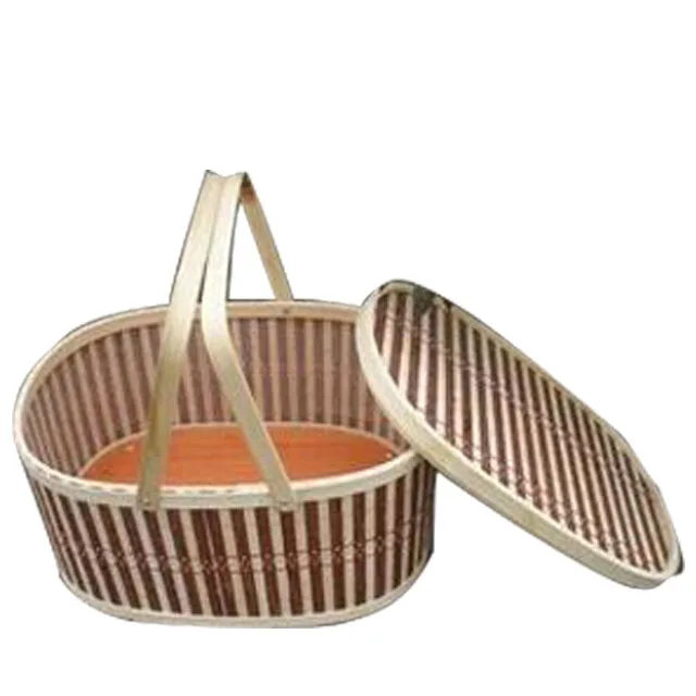 FD-1712151Eco-friendly and green bamboo gift easter baskets