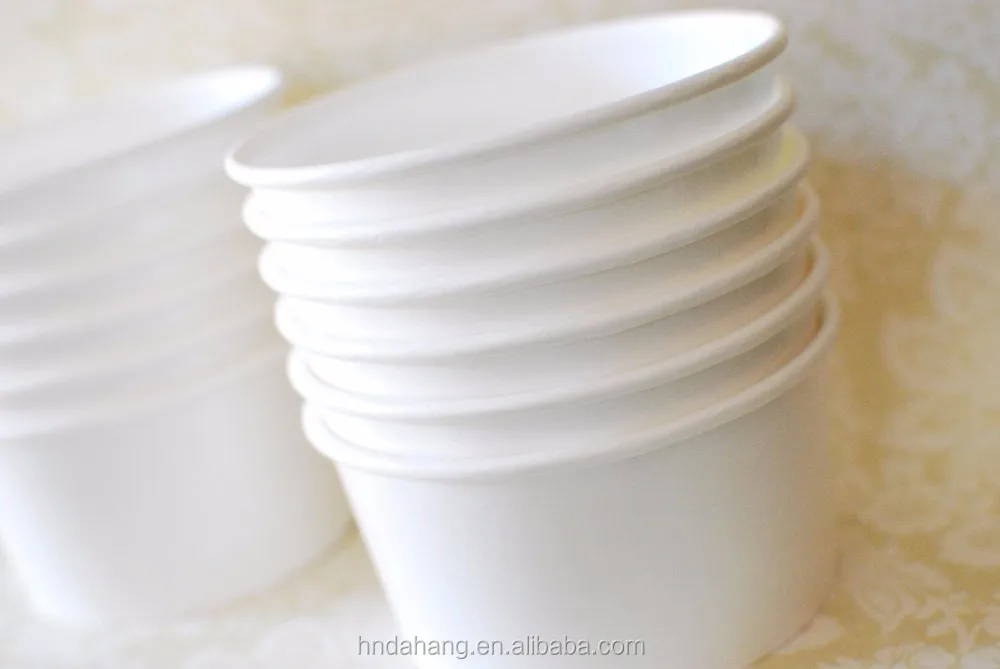 Food grade recycled disposable 100ml 150ml 500ml icecream paper cup custom printed 3oz 5oz 8oz ice cream paper cups with lid