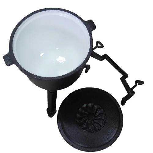 GV-P009 Three Legs Cast iron Witches Pot Poland Iron Cauldron