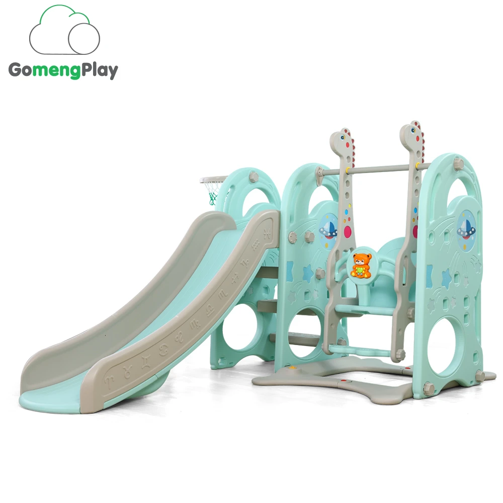 Makaron color slide swing combination with basket