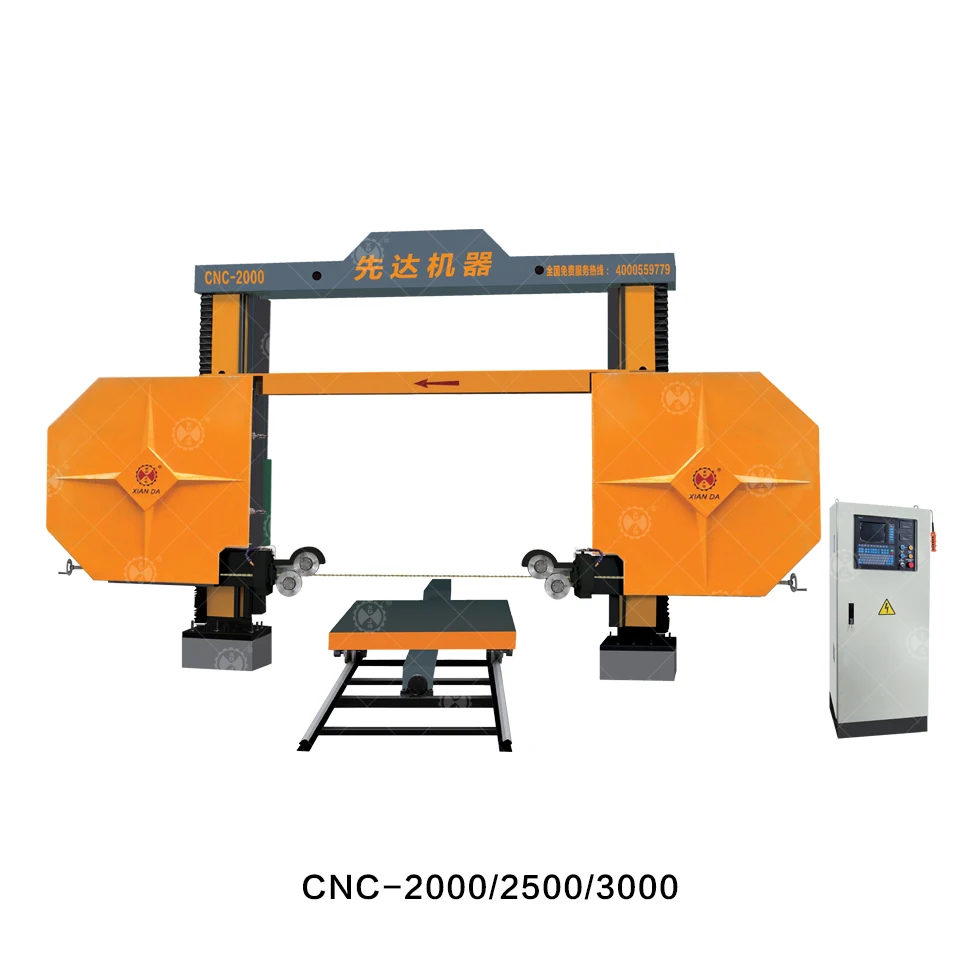 CNC diamond wire saw stone machinery for granite and marble cutting