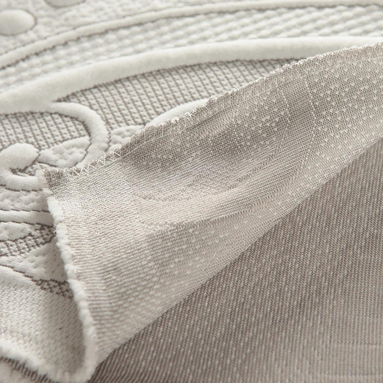 Knitted Polyester Spandex Fabric for Mattress Cover TS020 Ticking Fabric Stretch Jacquard Fabric Accept Custom Designs YARN DYED