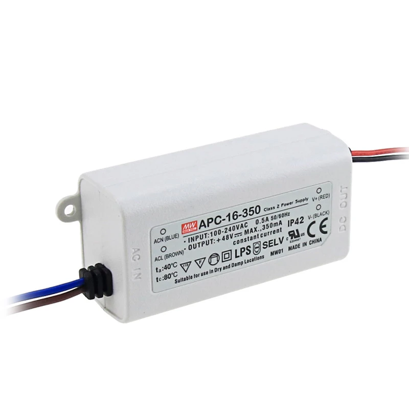 Mean well 16W 350ma Constant Current led driver APC-16-350