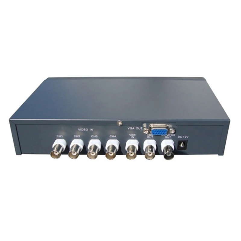 
4CH Realtime Color Quad Processor VGA Video Multiplexer 