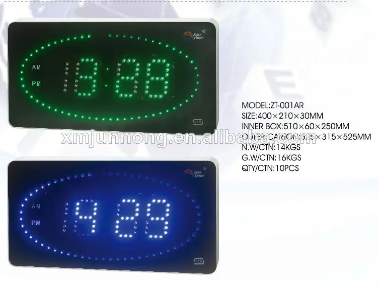 светодиодные часы с дуги рамки/час/мин дисплей