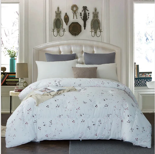 3 pieces winter custom king size cotton bedspread bed quilt