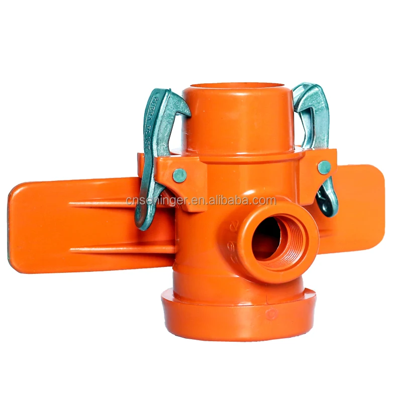 Orange HDPE Pipe Fittings for Sprinkler Irrigation System