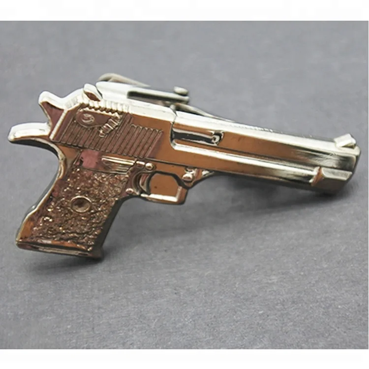 Оптовая продажа 3D античный серебряный металлический зажим для галстука для мужчин