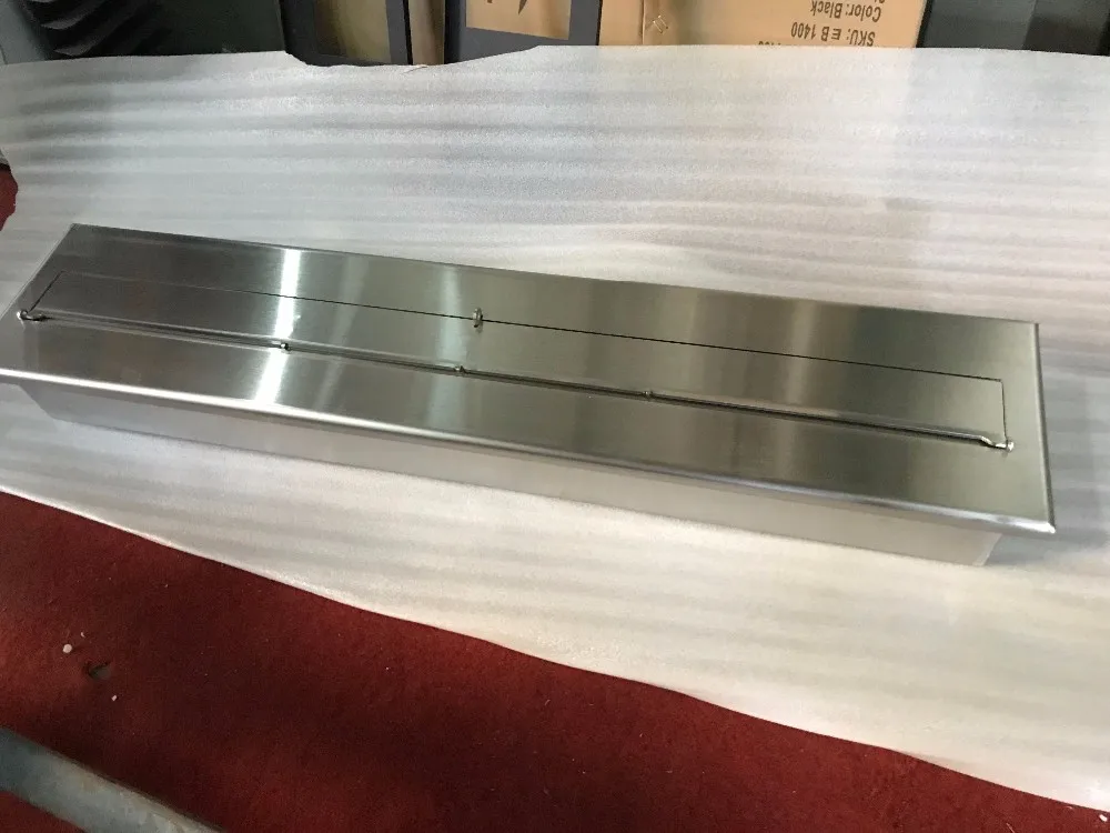 Inno living fire 1.2 M ethanol burner metal box fireplace