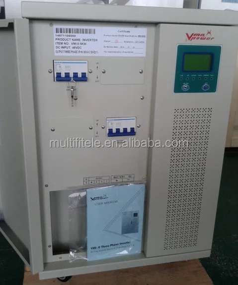 Vmaxpower Low frequency 10KW 20KW 50KW 100KW Three Phase Off Grid Solar Inverter for MW Power Plant