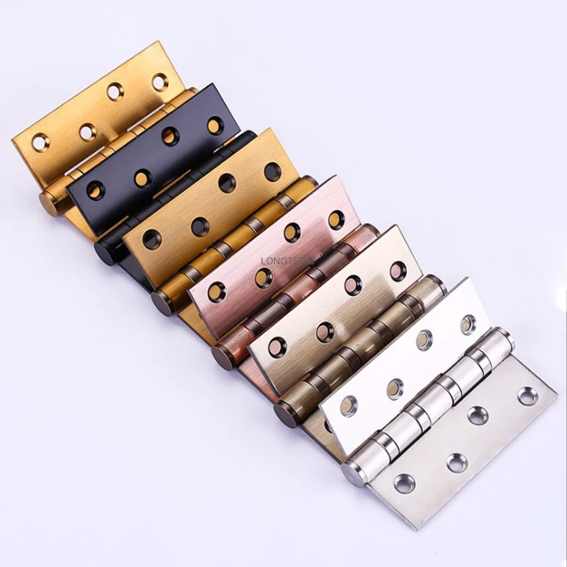 4 x 3 Inch Stainless Steel Heavy Duty Spring Butt Door Hinge Bedroom Bathroom Wooden Door Pivot Hinge with Strong Core