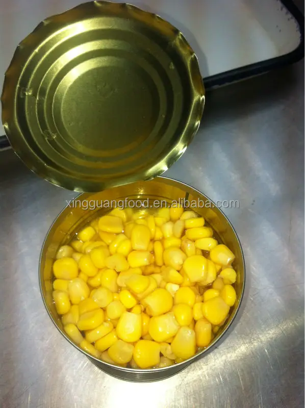 many types of packing non gmo product of corn in can