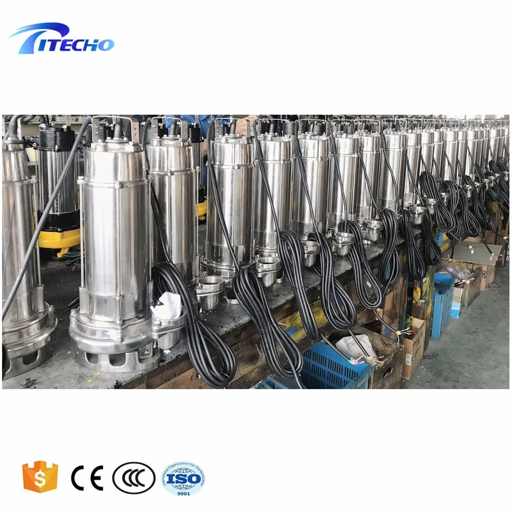 VN 250W 0.25kw,0.5hp 220v 50hz stainless steel sewage dirty water monoblock submersible water treatment pump