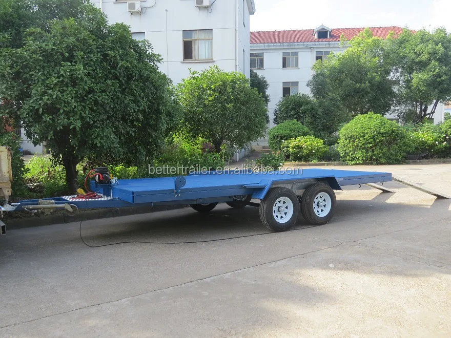 hydraulic cylinder towbed car tilting trailer