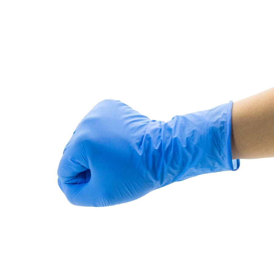 Produces Comfortable And Durable Blue Pure Nitrile Disposable Gloves Eaxmination