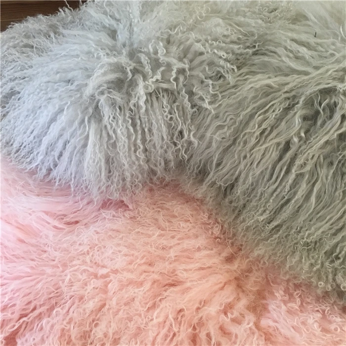 
China factory 100% real sheepskin mongolian lamb fur 