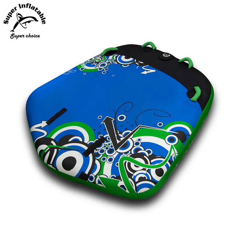 Watersport 2 Riders PVC Best Inflatable Water Ski Towable Deck Tube Board For Boating