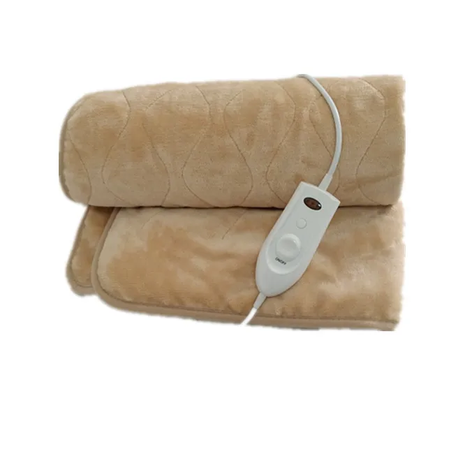 ETL/BSCI/SEDEX Approval  Washable Electric Over Blanket/Heated Throw with timer