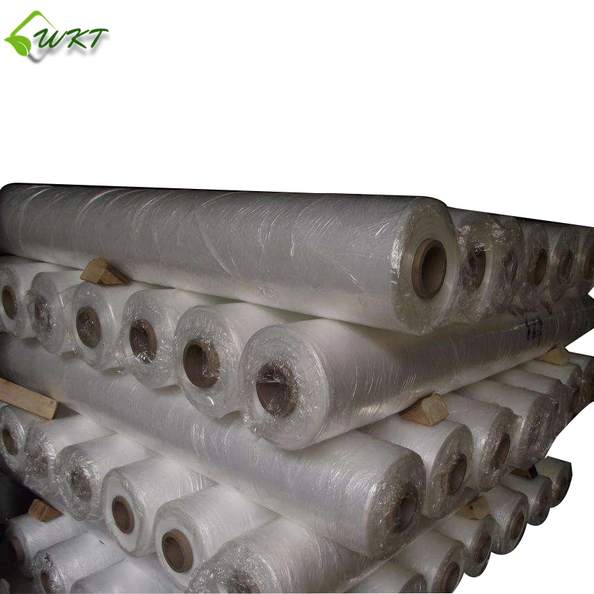 
200 micron reinforced woven pe double layer plastic greenhouse clear film 