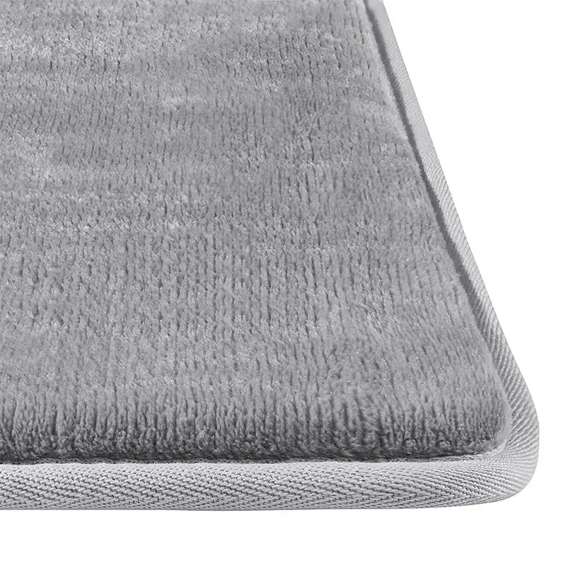 Non Slip Absorbent Super Cozy Velvet Memory Foam Bath Mat