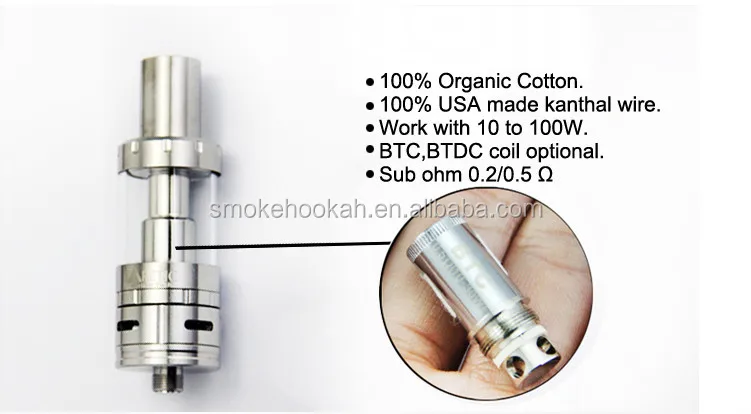 0.2 ohm & 0.5 ohm resistance coil heads Arctic Sub Ohm Tank,arctic tank