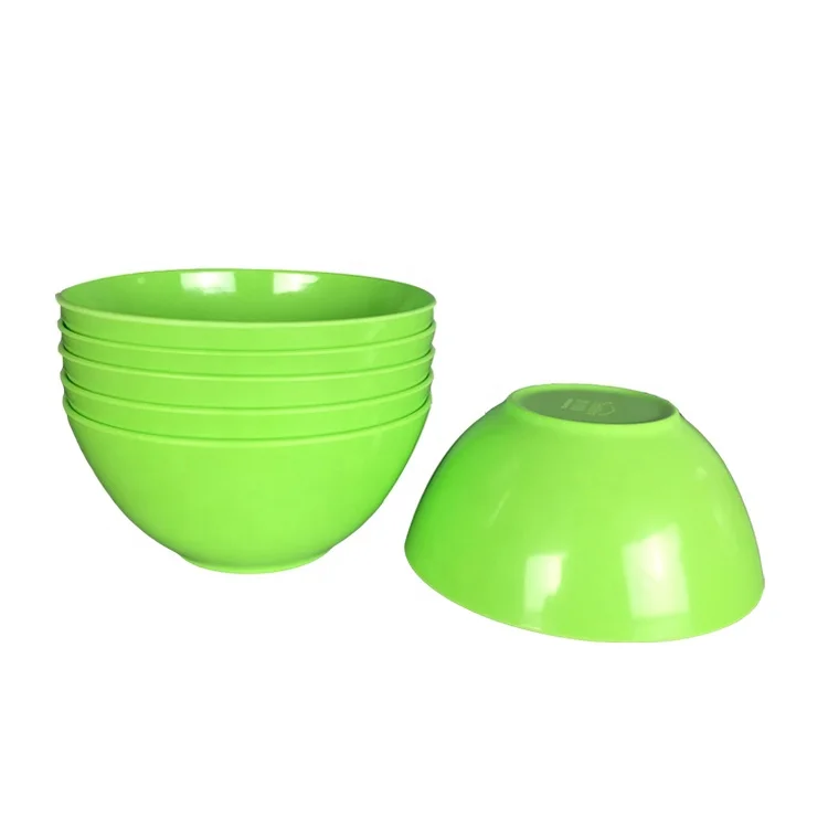 Green solid color food contact safe houseware plastic melamine candle bowls