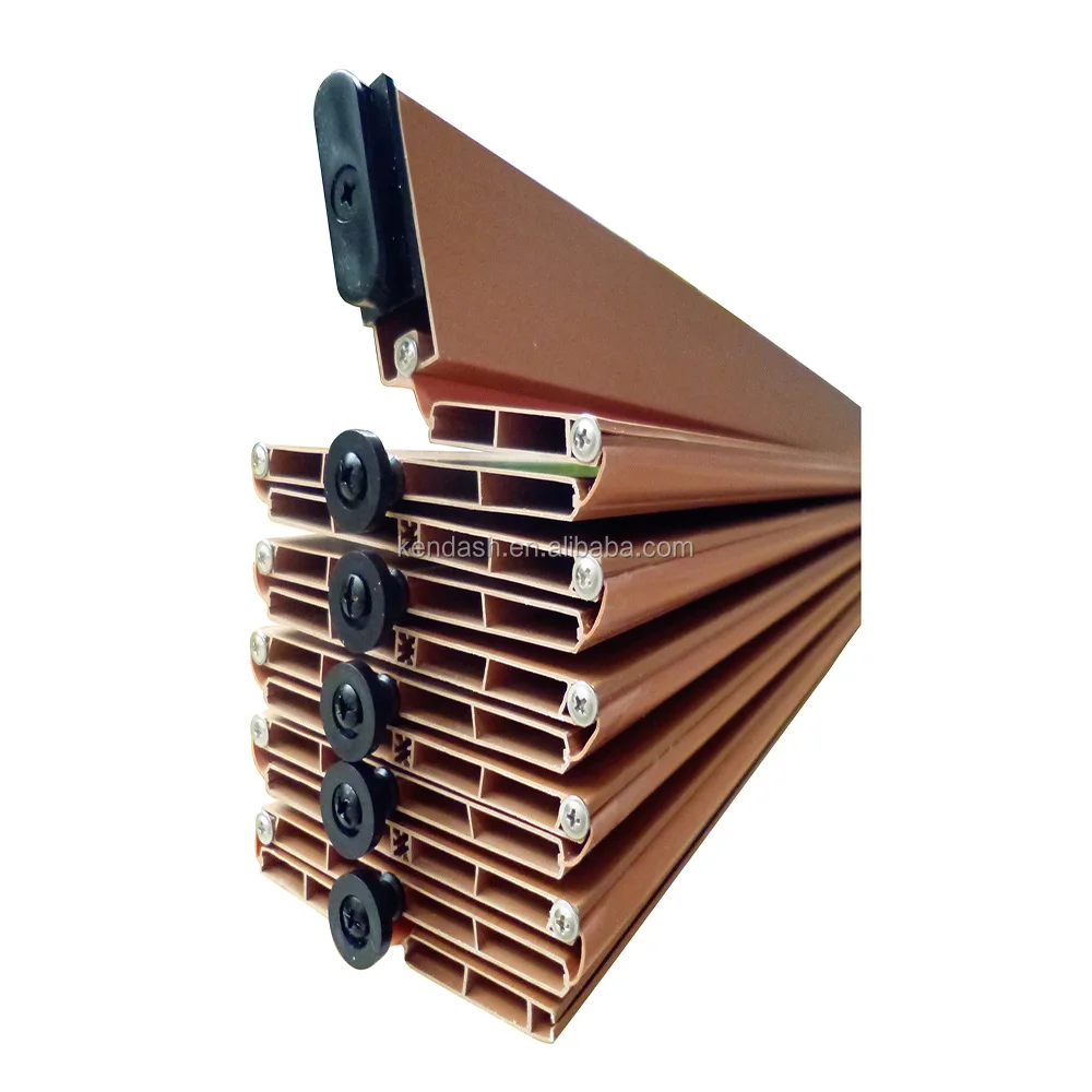 Accordion Folding Door 6mm thickness plastic bathroom folding door