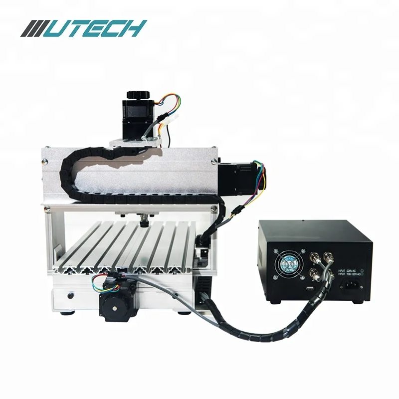 UTECH маленький 3040 3 оси 4 CNC станок для резьбы по дереву с