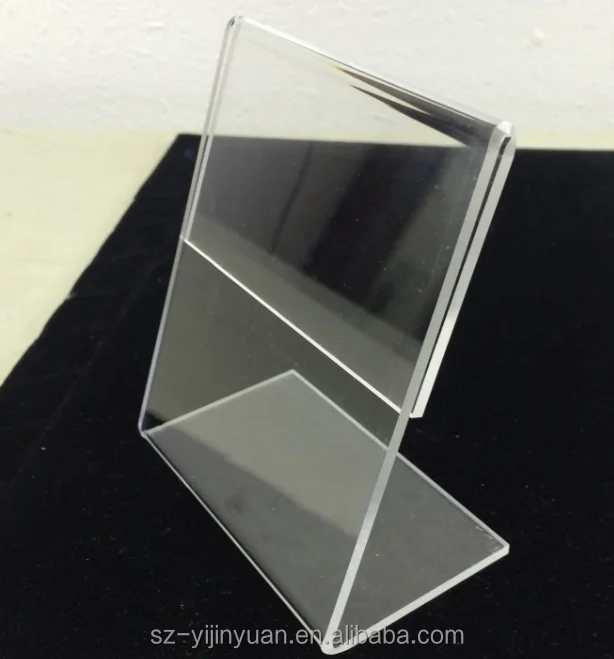 a4 Acrylic Sign Display Holder Name Card Label Stand Small 55x85mm