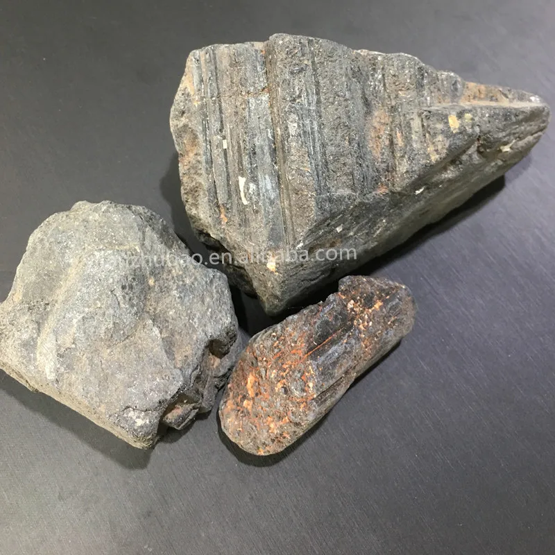 Wholesale Natural Black tourmaline Ore Chakra Healing Reiki Stone for home decor